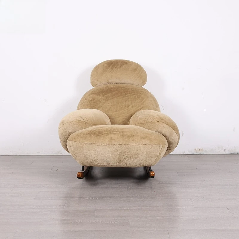 Rocking chair living room furniture armrest recliner leisure chair living room modern leisure sofa chair