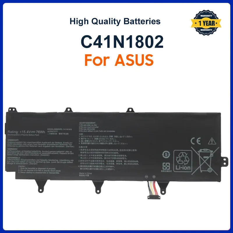 

C41N1802 Laptop Battery For ASUS ROG Zephyrus S 3s Plus GX701 GX701GW GX701GX GX701G GX701GWR GX735GW GX735GX 76WH