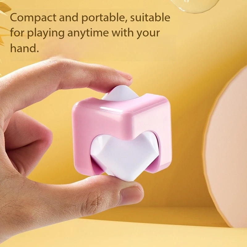 2025年新型キューブ回転フィジェットトイ指先3Dパズルジャイロスコープギア感覚減圧子供大人教育ゲーム