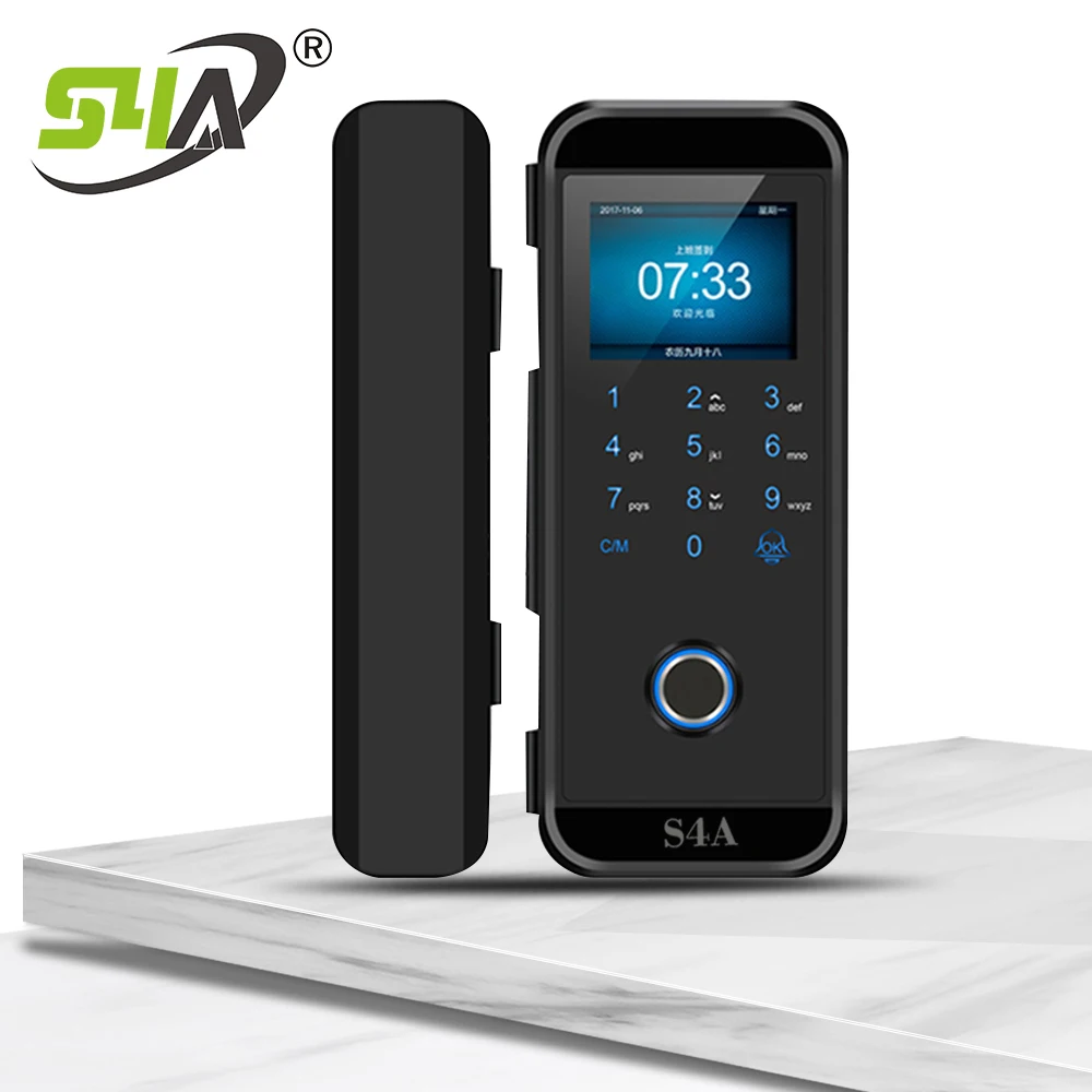 Smart Lock Glass Door With Fingerprint Recognition and IC Cards