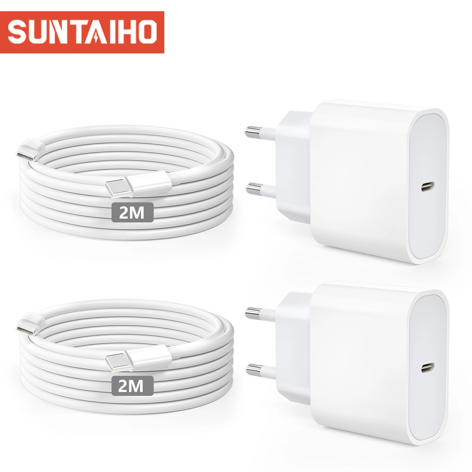Suntaiho شاحن USB 20 واط شاحن الهاتف شحن سريع ل Xiaomi13 14 سامسونج هواوي السفر مهايئ شاحن آيفون شحن سريع