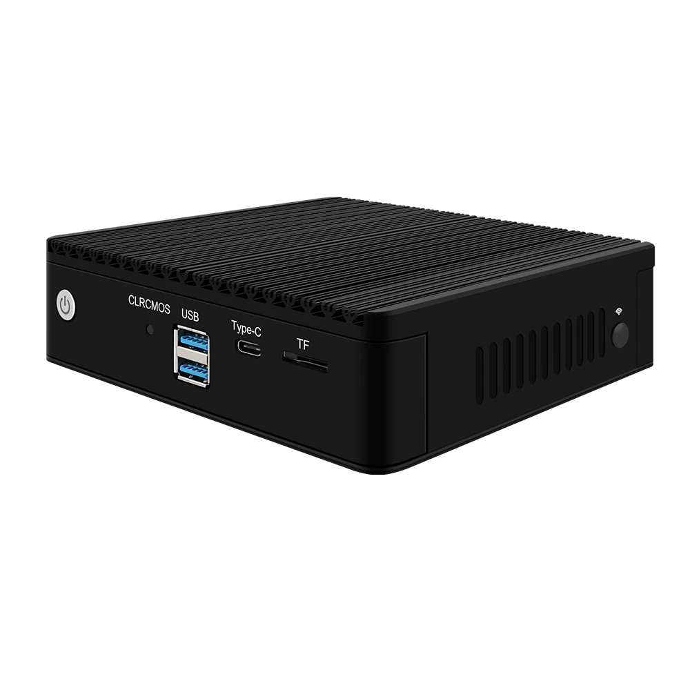 Fanless Mini PC 4 Intel i226-V 2.5Gb LAN N6005 N5105 2*NVMe TPM2.0 Switch Soft Router VPN Server ESXI Rugged Firewall Appliance