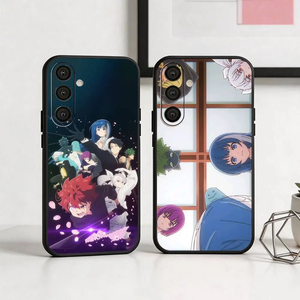 M-Mission Y-Yozakura Family Phone Case For Samsung  A73,72,71,A52,51,40,41,A22,A32,31,A13, Soft Black Shell