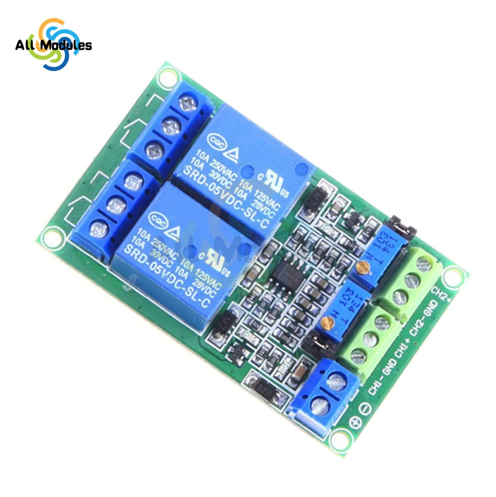 DC 24/12/5V Voltage Comparator LM393 Comparator Module 4/2/1 Channel Automotive Circuit Retrofit LM393N Remote Control