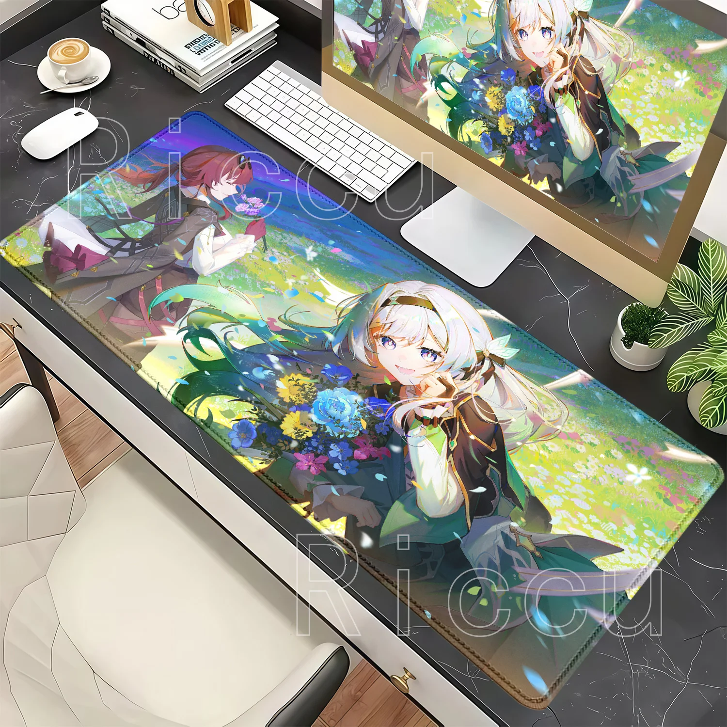 Larger Firefly Honkai Star Rail HSR Mouse Pad Anime Sexy Girl Overlock Desk Mat PC HD Printing Keyboard Office Non-slip Mousepad