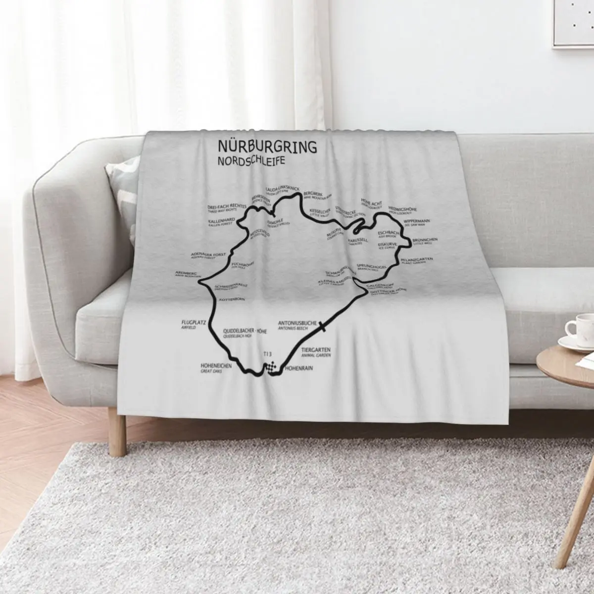 

The Nurburgring - Nordschleife Throw Blanket Shaggy Decorative Beds Thermal Soft Plush Plaid Blankets