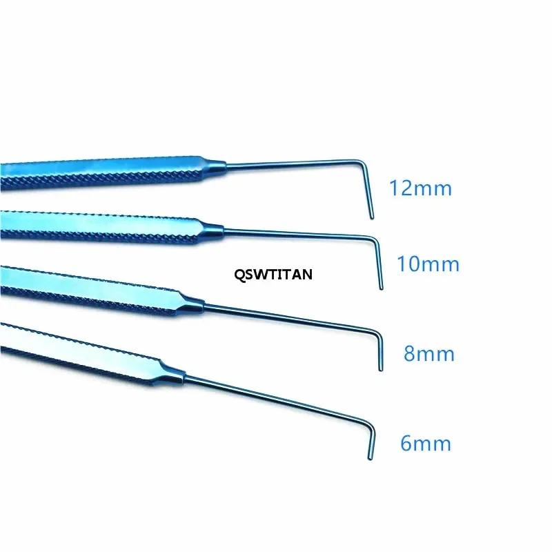 Ophthalmology Strabismus Pull Hook Titanium Non-porous Round Head Muscle Hook Strabismus Ophthalmic Hook