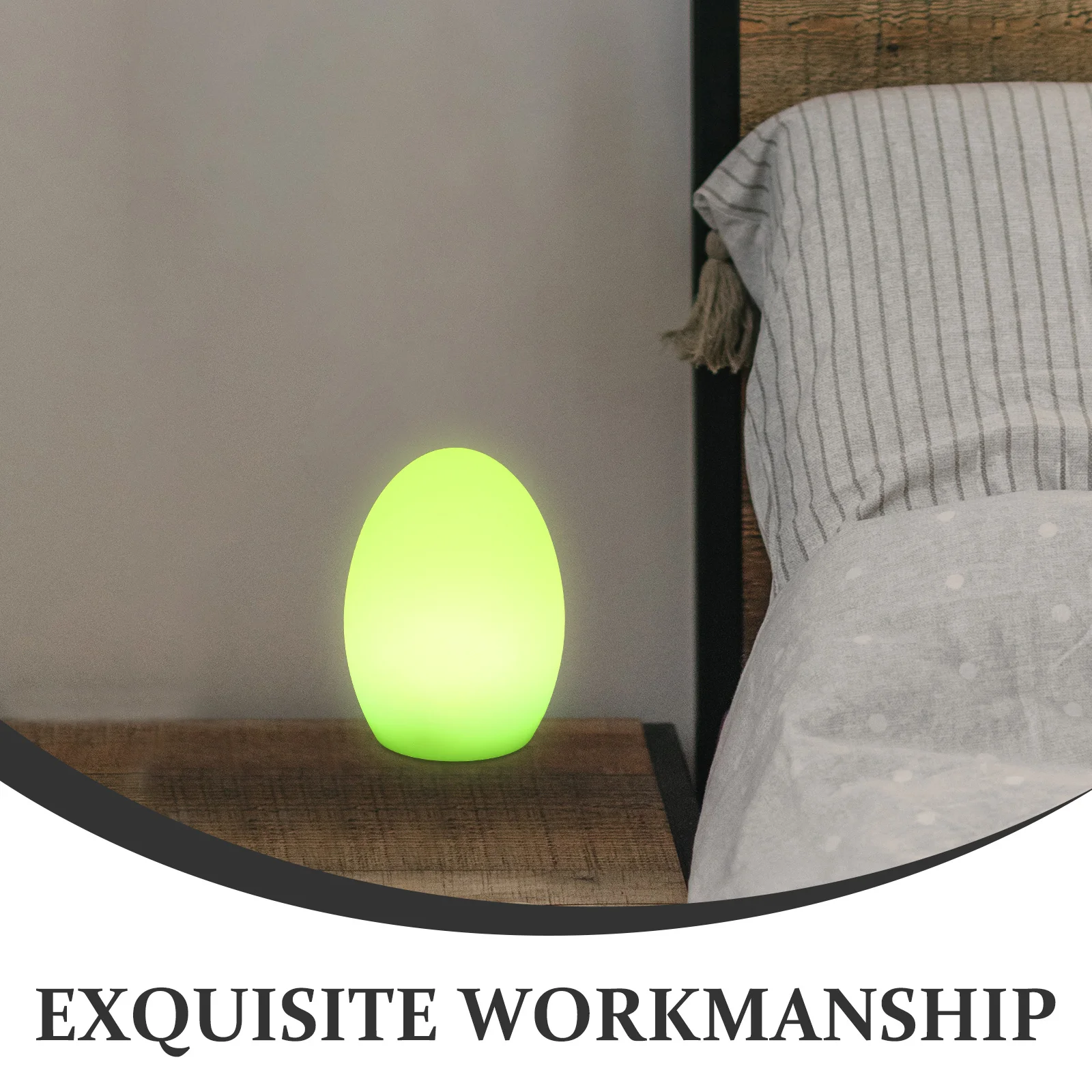 Led البيض على شكل ضوء الليل 14X19 سنتيمتر اللون تغيير التحكم باللمس الجدول مصباح للمنزل غرفة نوم الحضانة Usb شحن ديكور