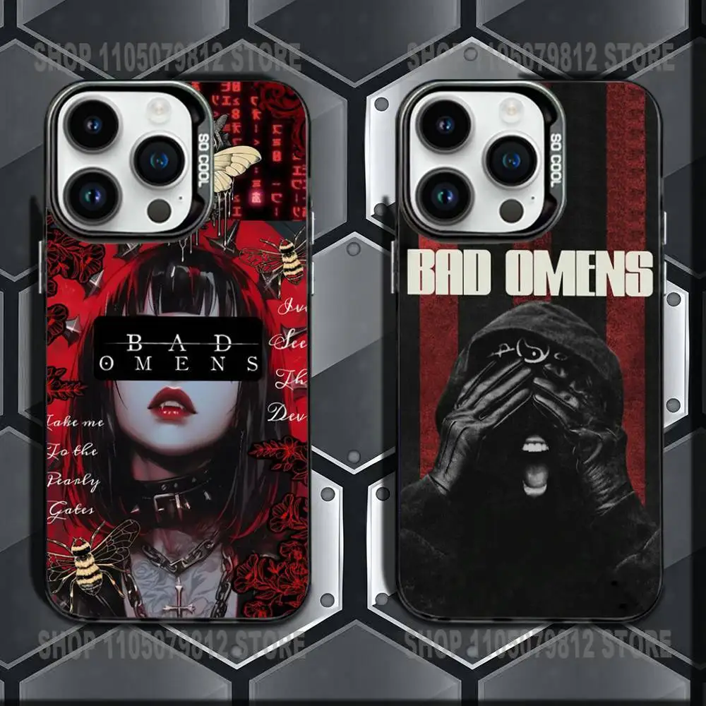 

B-Bad Omens The Drain Phone Case For iPhone 16,15,14,13,12,11,Mini,Pro,E,MAX Black Candy Matte Shockproof Cover