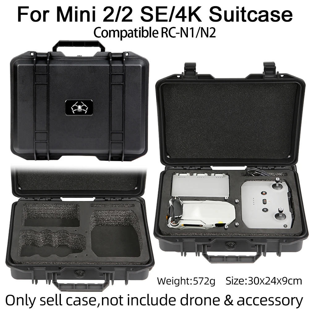 Explosion-proof Box For DJI Mini 2/ 2SE/ 4K Storage Case Waterproof Hard Case DJI Drone Accessories Suitcase CompatibleRC-N1/N2