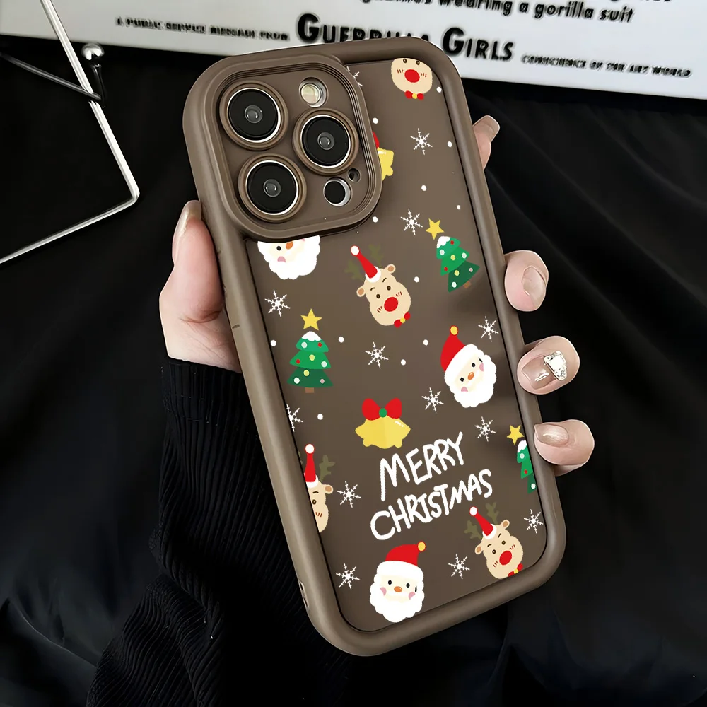 سانتا كلوز الأيائل ثلج عيد الميلاد قضية الهاتف ل Xiaomi Redmi ملاحظة 14 13 12s 12 11 10 9s 9 8 7 A5 برو زائد 4G 5 الغطاء الخلفي