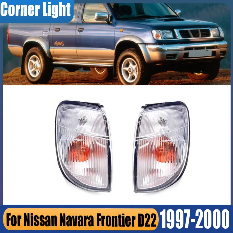 

Автомобильный угловой фонарь для Nissan Navara Frontier D22 Pickup 1997-2000, боковой габаритный фонарь, широкий противотуманный фонарь, указатель поворота в сборе