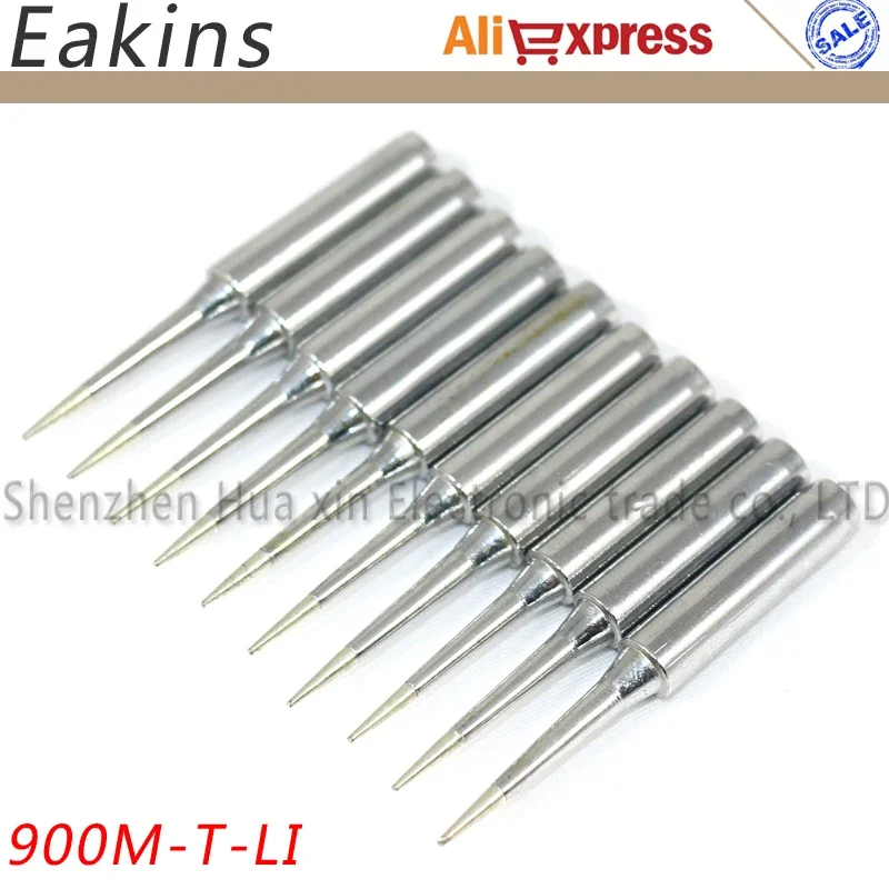 

10pcs/lots Lengthen Lead Free Solder Tip Set 936 Soldering Station 900M-T-LI for Hakko Saike 852 936 909D 8586 852D+