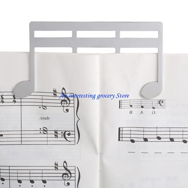 652D Pianos Stand Song Book Page Holder Clip Music Score Note Textbook Clips Sheet Keyboard Metal Portable Clamp for Practice