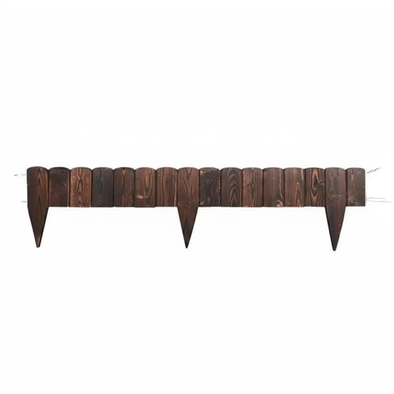 Flower Bed Border Fence Weather Resistant Flexible Wood Fence Border Easy to Install Wooden Garden Border for Patio, Indoor
