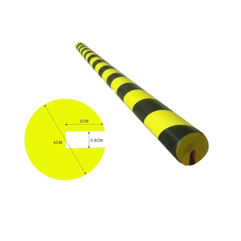 KOOJN PU Anti-collision Strip Yellow and Black Corner Protection Parking Lot Not Stained with Gray Reflective Warning Strip