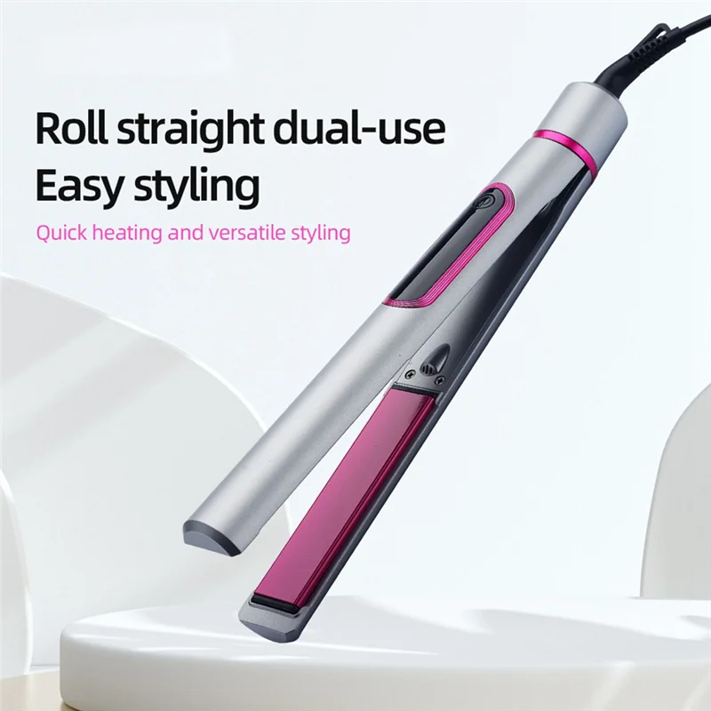 

B02C-2 In 1 Hair Straightener And Curler For Styling Flat Iron Hairdressing Tools