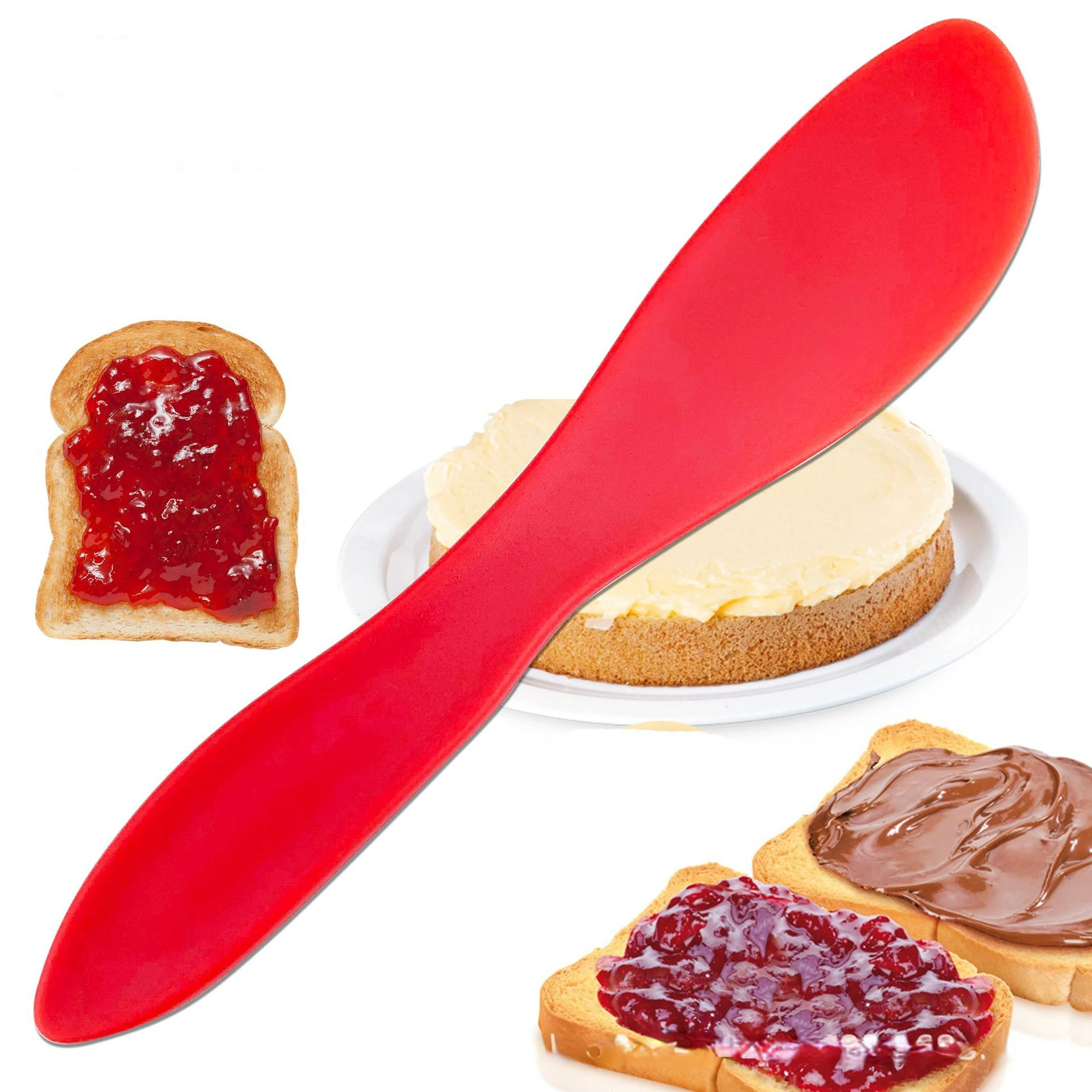 Butter Spatula Non Sticky Toast Bread Spread Cheese Sauce Cake Cream Scraper Home Kitchen Baking Tool Seasoning Spreader