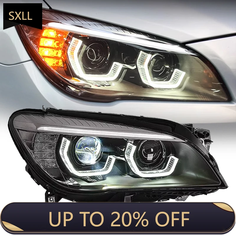 

SXLL F02 Light Emitting Diode Headlight Projector Lens 2009-2016 F01 7 Series 730i 740i Headlight Drl Car Accessories