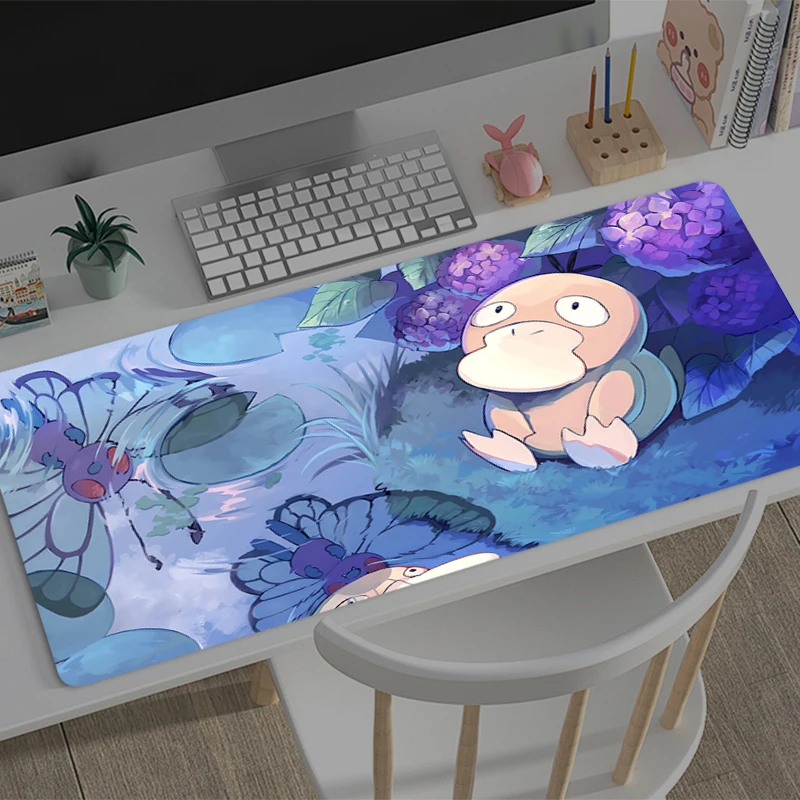 

Gaming Mouse Pad P-Pokemons P-Psyducks Office Carpet Mouse Mats Gamer Rug Desk Accessories Computer Table Pads PC Anime Mousepad