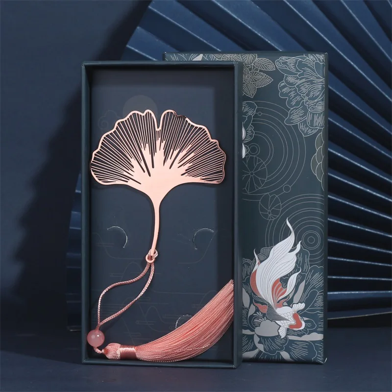 Marca de livro artesanal estilo chinês, rosa rosa Lotus Flower Bookmarks para o amor do livro, presentes para a coleção do amigo