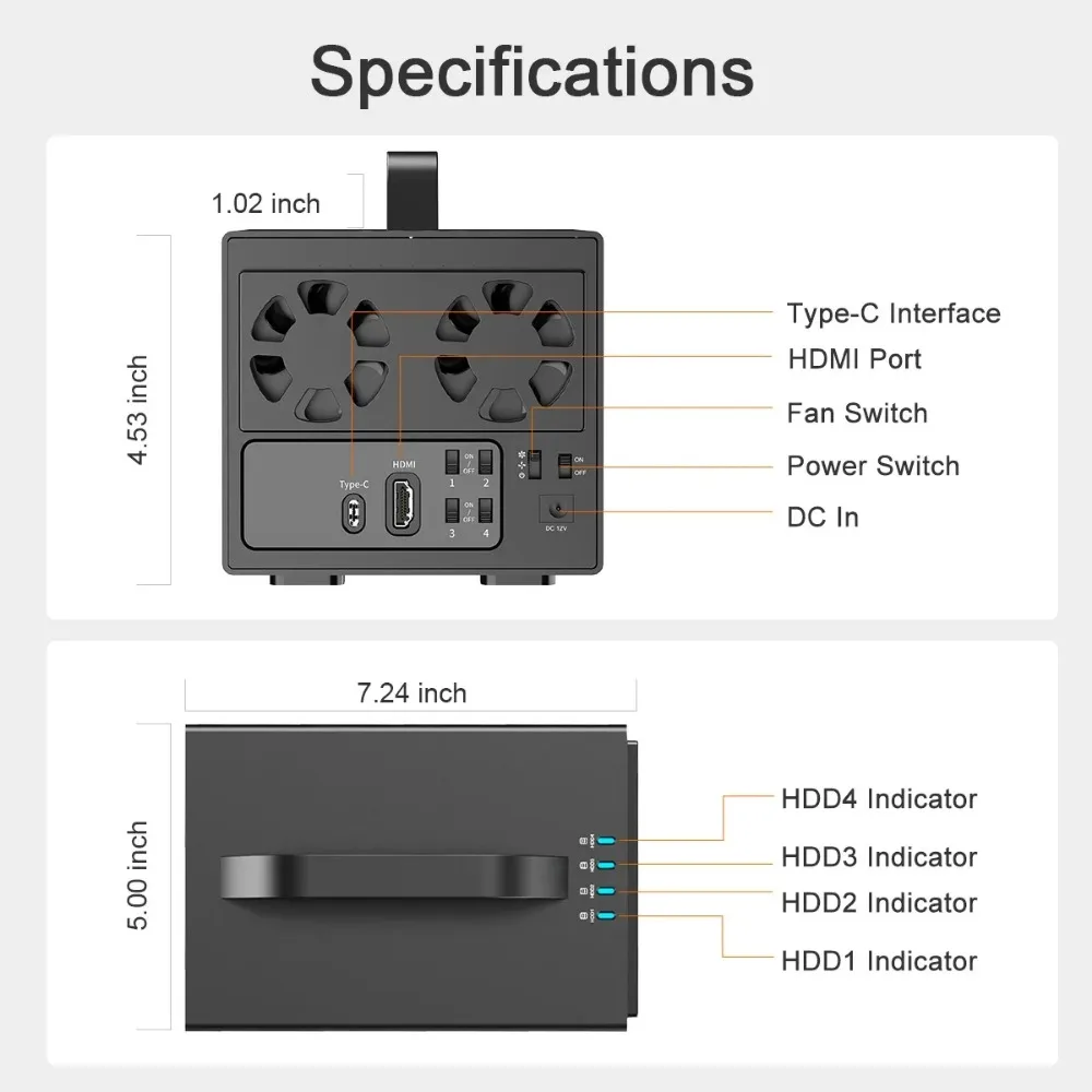 MAIWO 4 Bays 3,5 