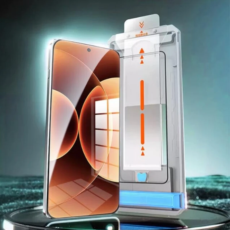 

For Xiaomi 17 Pro Max Red miK90Promax 3D Hot-Bending Full Glue Tempered Glass Screen Protectors Dust Free Film Easy Installation