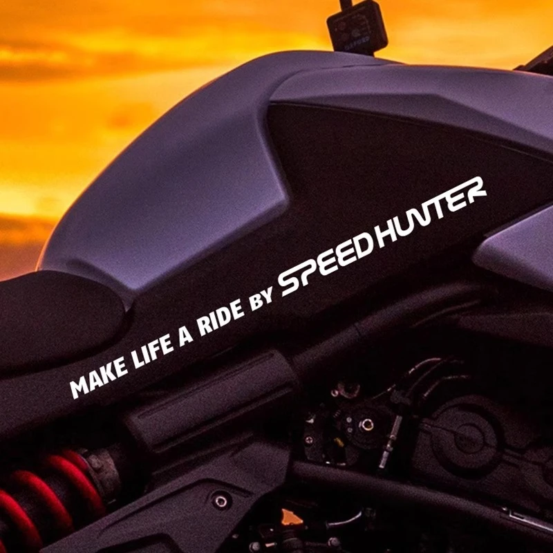 2PCS/SET Speed Hunter Text Sticker, Multi-color Waterproof Vinyl Decal, For Motorcycle & Car Decor