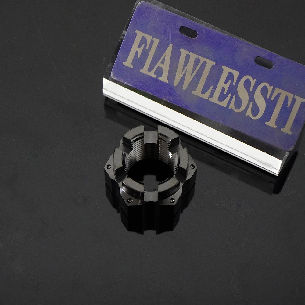 FLAWLESSTI M16x1.5 Pitch Gr5 Titanium Nut Rear Axle Nut For Kawasaki ZX-4R ZX-4RR