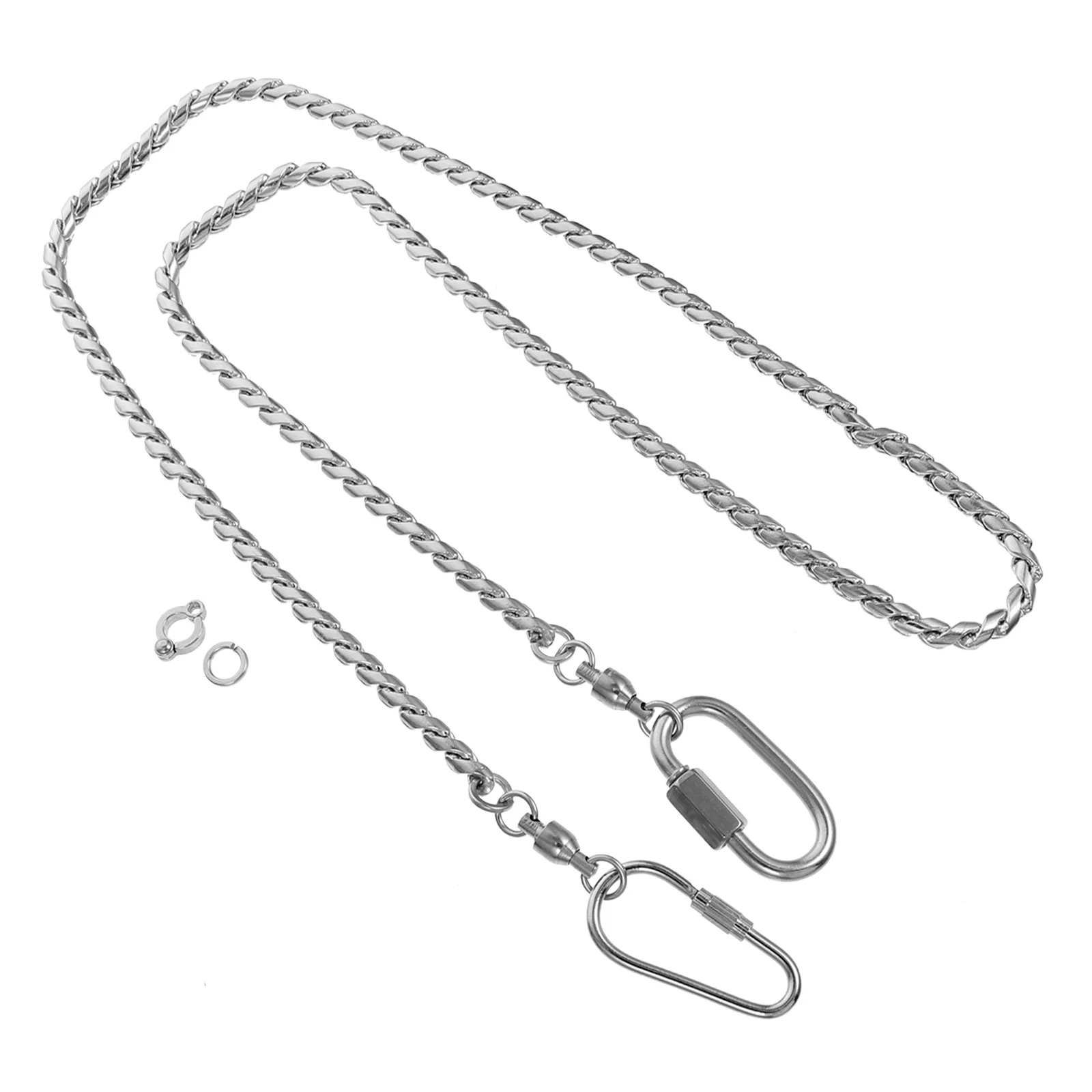 

Stainless Steel Parrot Foot Chain Anti-Off Anklet Ring for Cockatiel Parakeet Daily Use Metal Ankle Chain Bird Leash Accessories