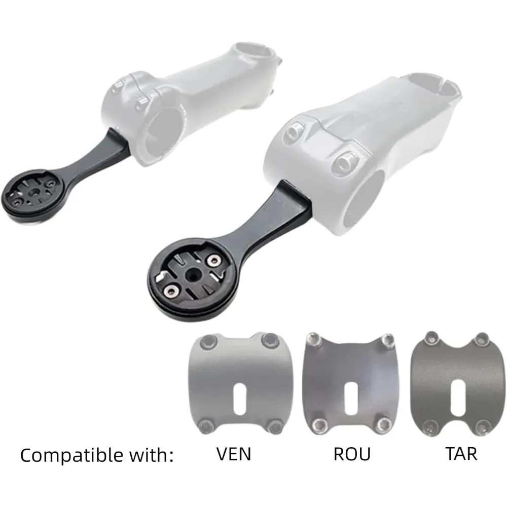 مجموعة دعامات تثبيت كمبيوتر الدراجة متوافقة مع محول Garmin/G/G+/Wa Hoo/Bryton Stem Bike GPS، والأضواء، ومجموعة كومبو الكاميرا الرياضية #5