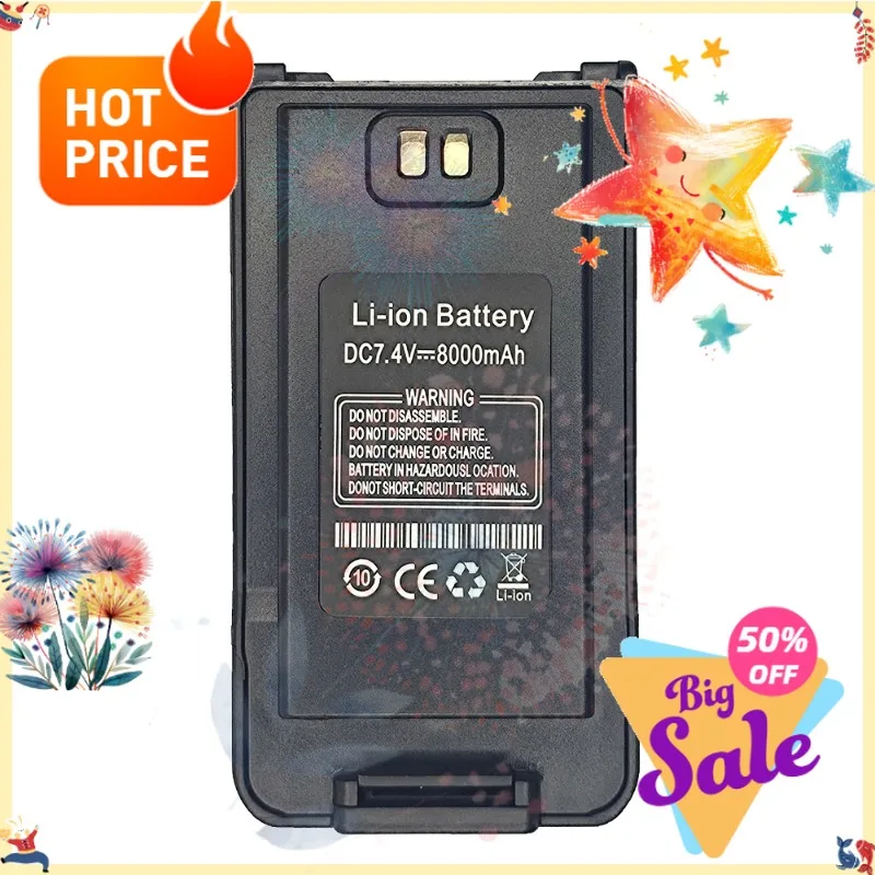 SWZY UV-9R Plus Rechargable Battery BL-9 USB Type-C Charging for Baofeng UV 9R Pro Waterproof Walkie Talkie UV9R PLUS UV-XR T57