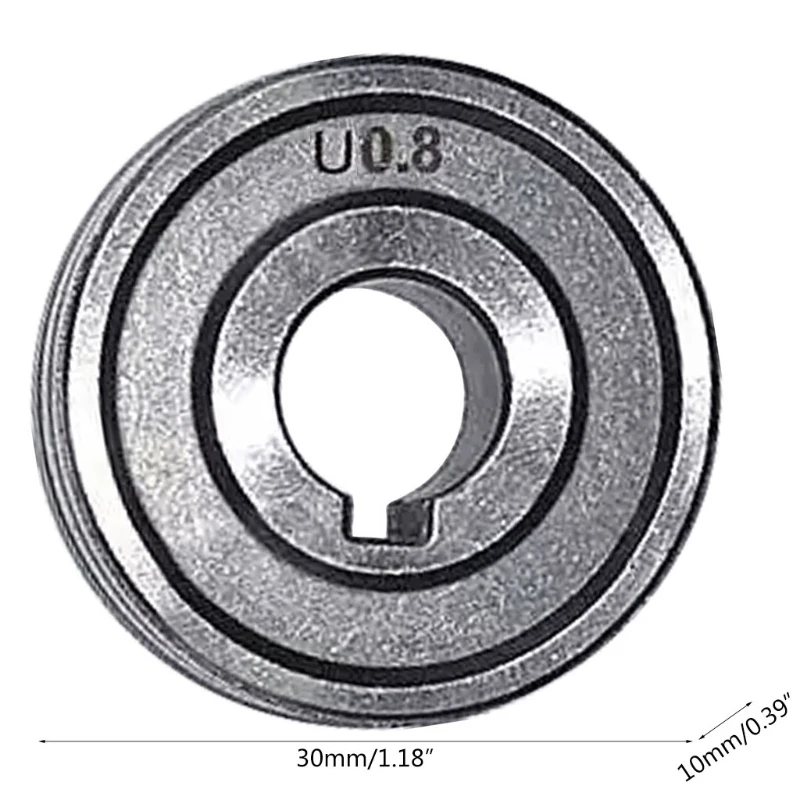 เชื่อม Feeder ม้วน V U Nurl Groove 0.6มม.0.8มม.1.0มม.ขนาด30X10X10มม.สำหรับเหล็กอลูมิเนียม Flux สายไฟ Mig ลวด37ME