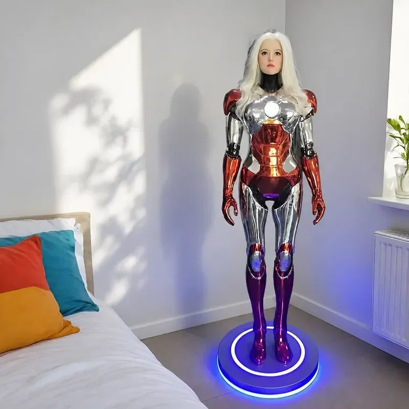 New Trend Muse Ornament Battle Armor Beautiful Woman Style Sculpture Bar Night KTV Decoration Crafts