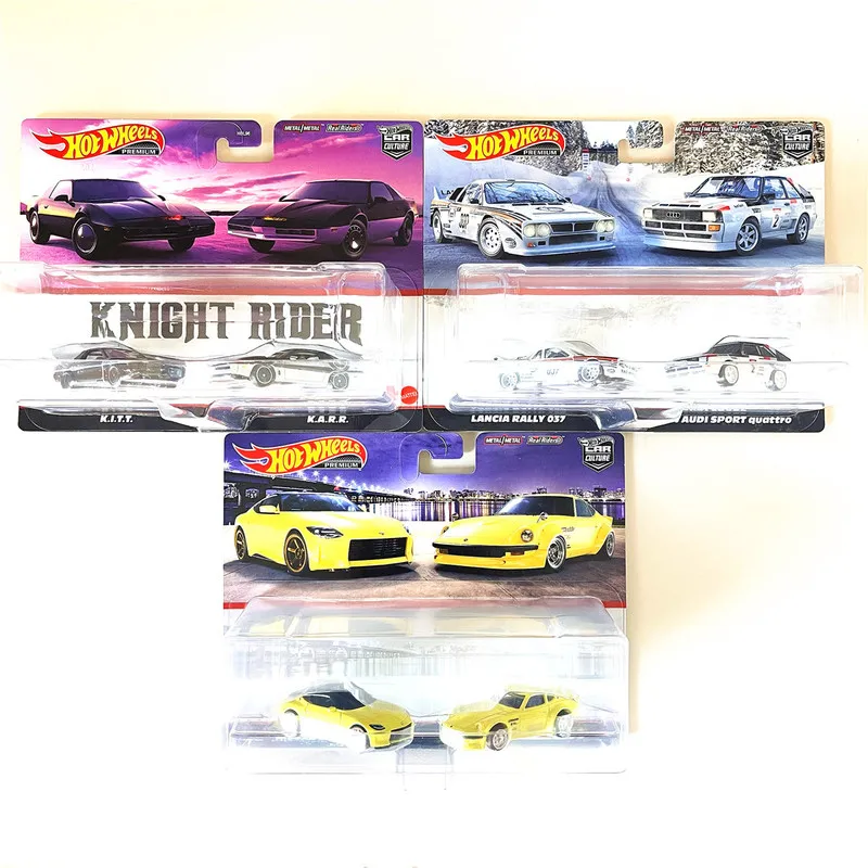 

New Genuine Hotwheels Collectors Love The Two Car Set Series High Quality Iron Bottom Rubber Tire Alloy Car Model Limited Gifts