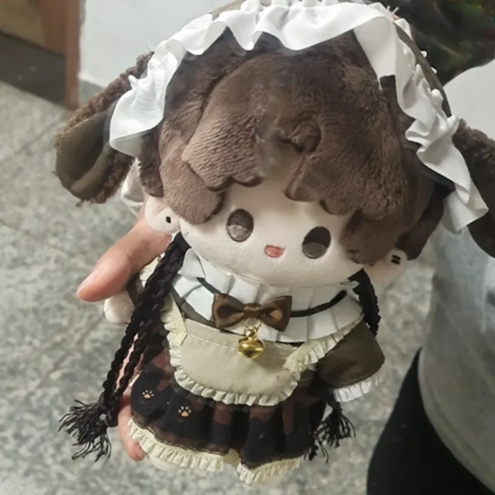 

1 set Rabbit Set 20cm Cotton Doll Clothes Lolita Dress Cat Paw Cotton Doll's Clothes Outfit Mini Doll Clothes Children's Gift