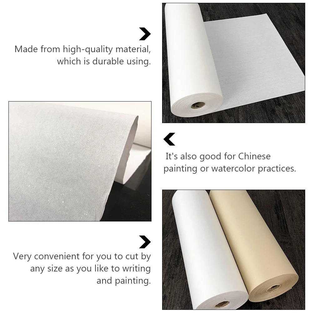 Scroll 100 Meters Rice Paper Calligraphy Painting Papers Chinese for Writing Xuan