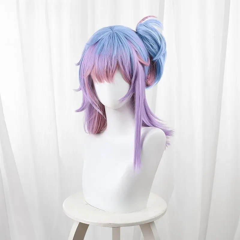 The Fifth Personality Perfumer B-DUCK Three-color Gradient Topknot Ponytail Long Hair Cosplay Wig