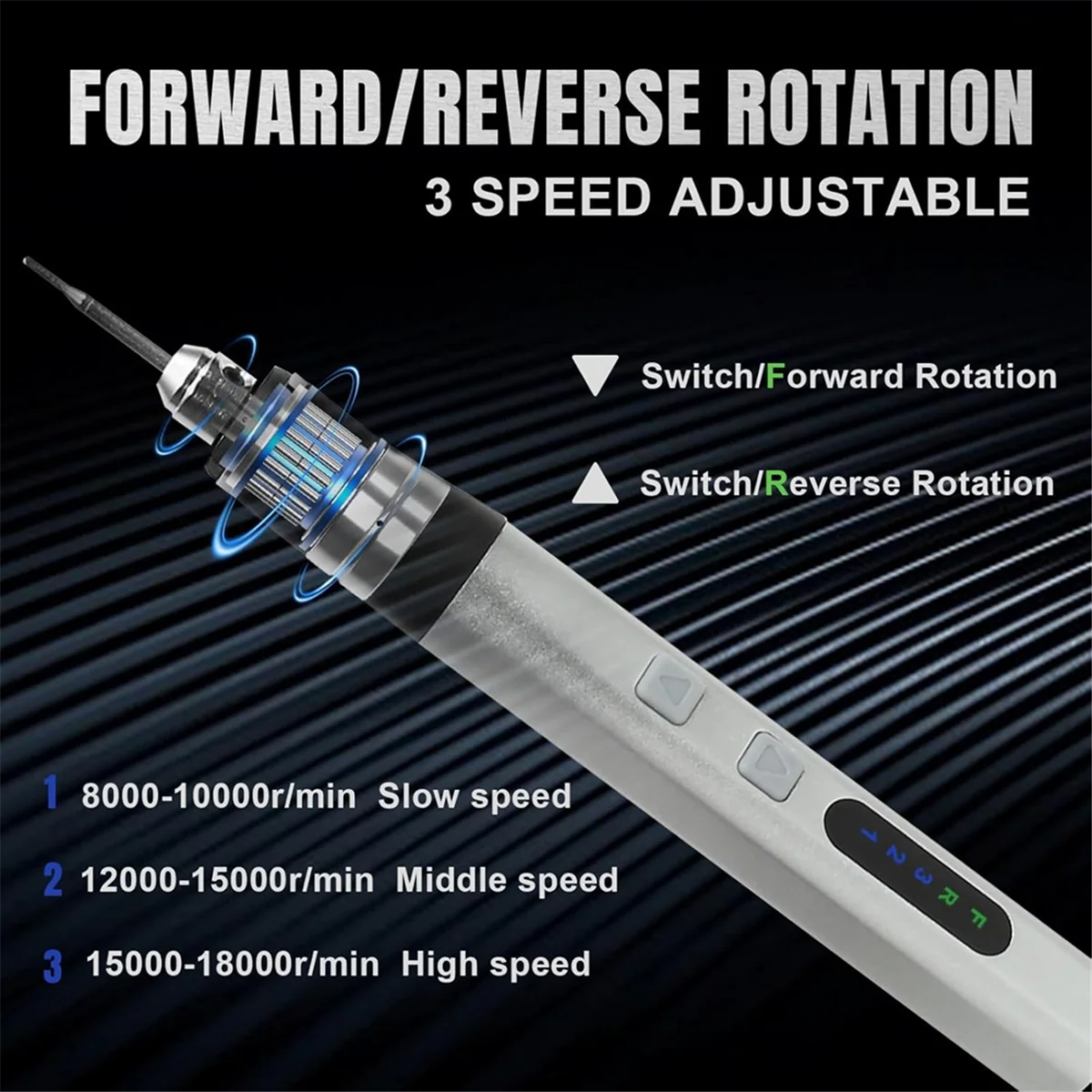 BOFOF USB Rechargeable Engraving Pen Engraver,W/ 10 Drill Bits, Stencils, Saw & Polish Set, Hand Drill for Jewelry Making