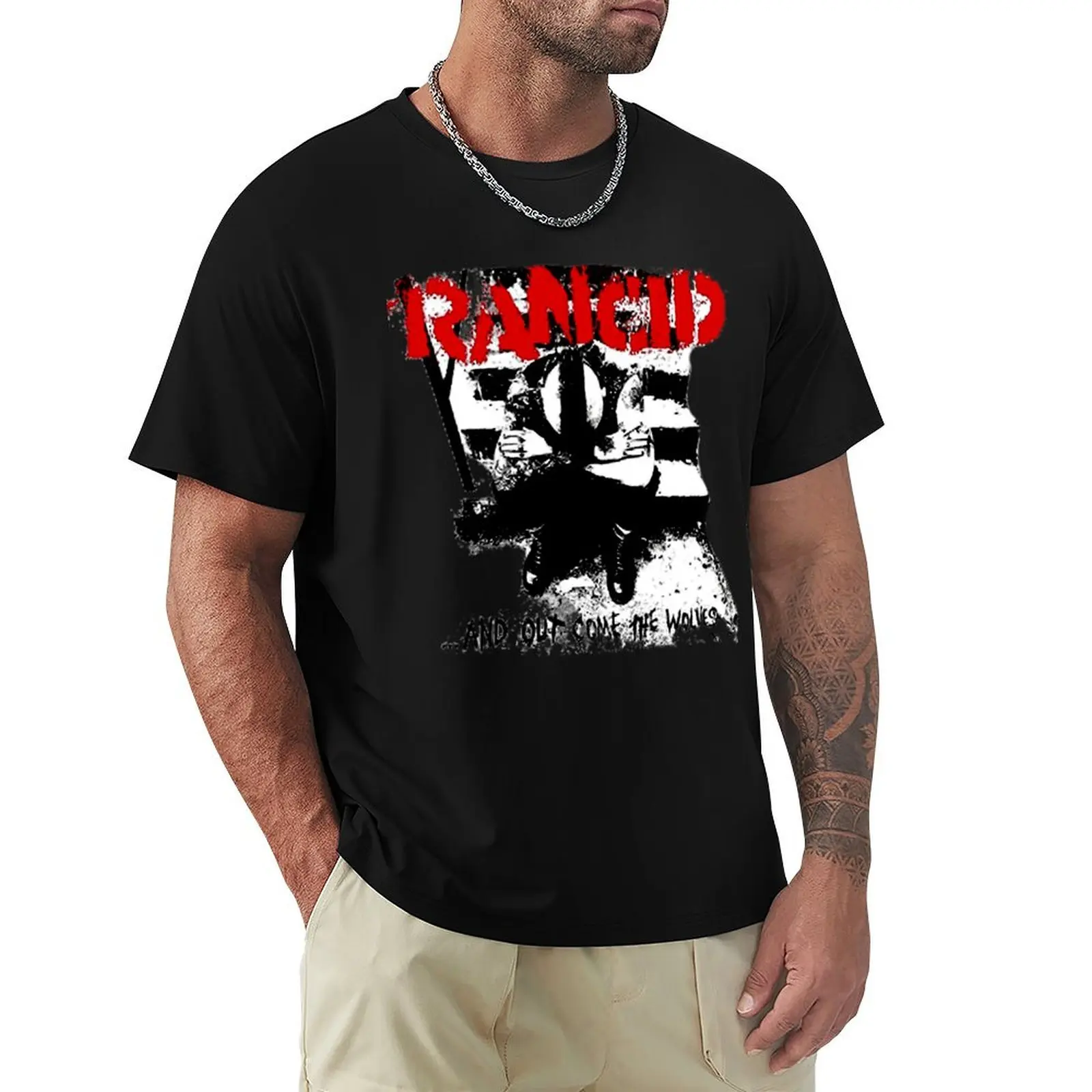 

Rancid Band And Out Come the Wolves T-Shirt customs vintage workout shirts for men