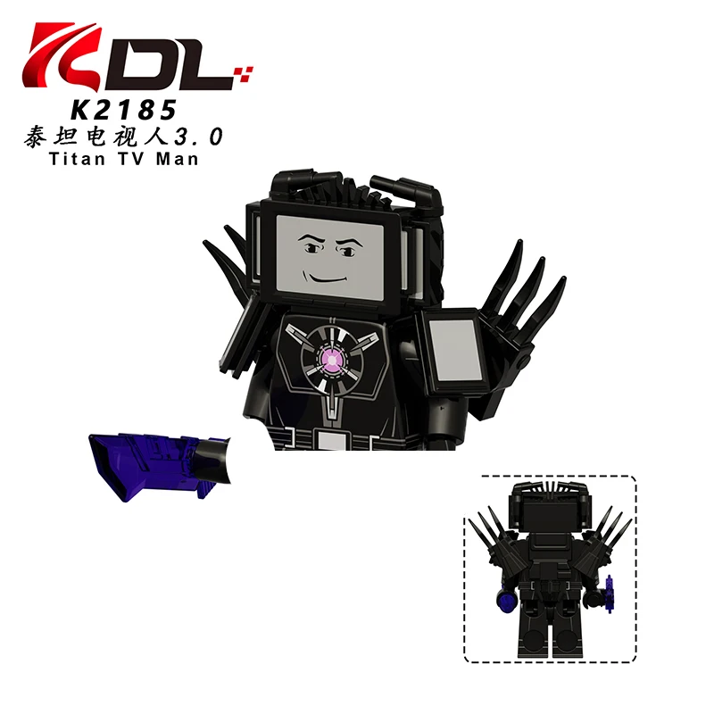 Skibidi-minifiguras de inodoro de Anime, bloques de construcción de K2185-K2188, minifiguras de acción, regalos