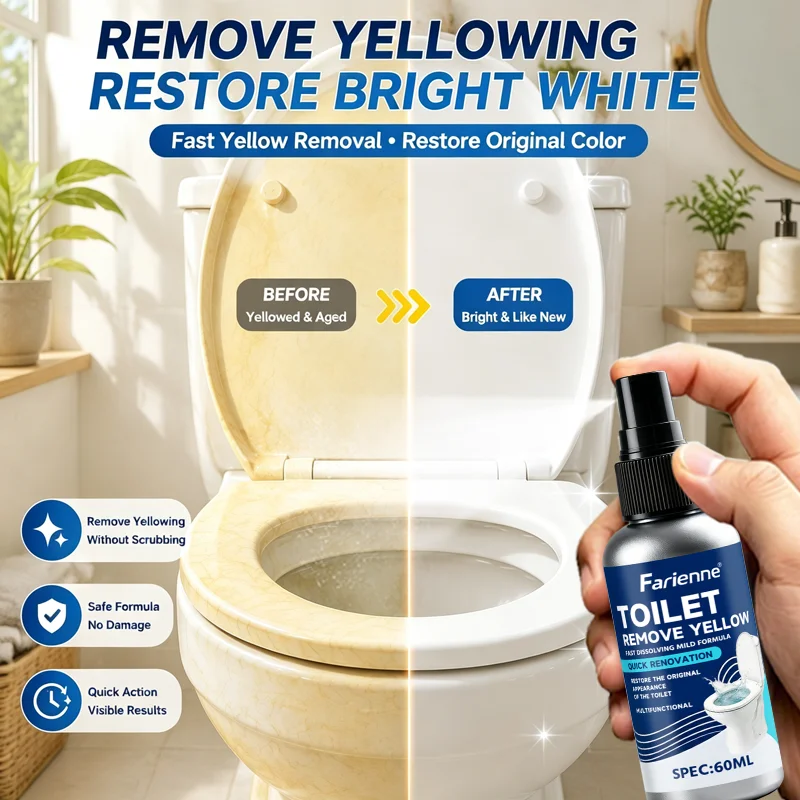 Plastic Yellowing Remover Spray Restorer Refresh Faded Plastic Rubber Surfaces For Toilet Seat Car Interior Plastic Parts