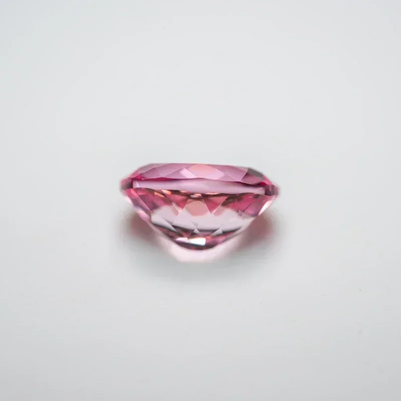

Hot Sell Lab Grown Sapphire Sunrise Pink Oval Shape Charm Beads Top Quality for Diy Jewelry Making Materials Selectable AGL Cert