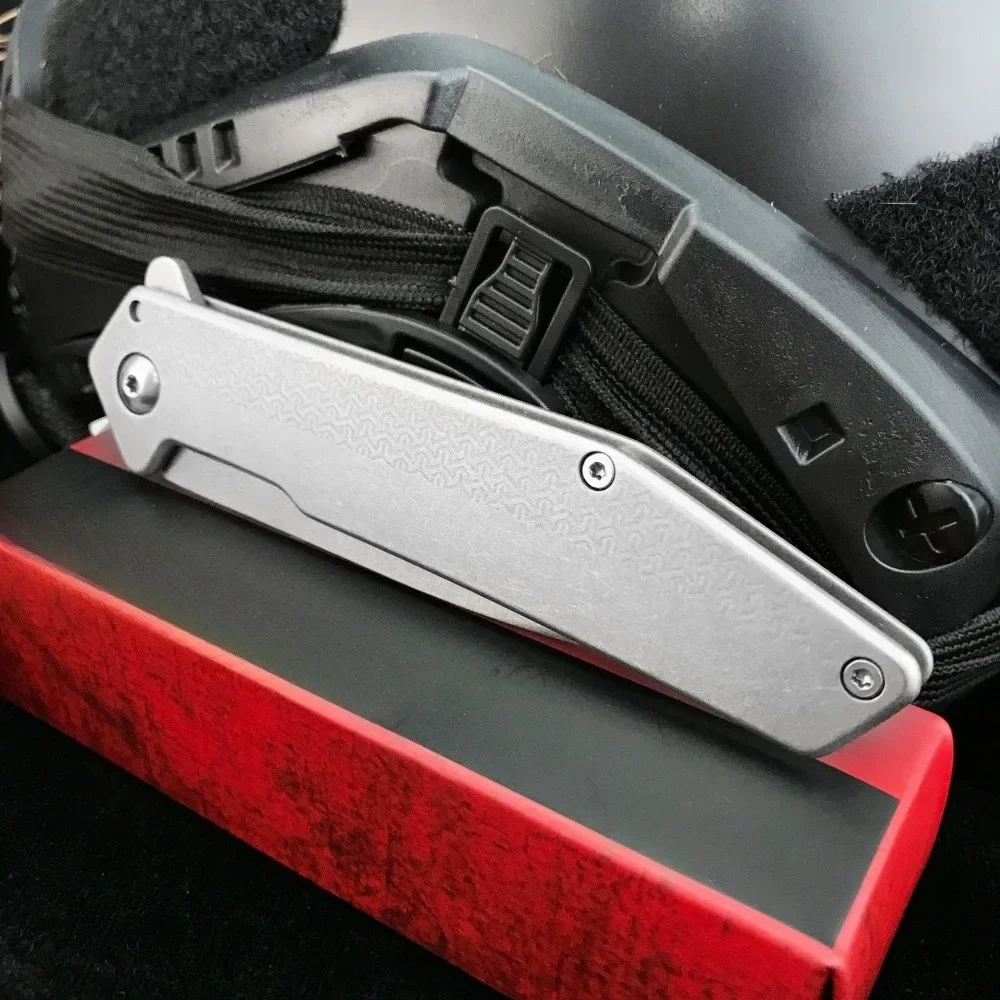 1720 سكين للفرد عالي الجودة 420 مقبض فولاذي حاد 8Cr13Mov شفرة محمولة في الهواء الطلق بقاء سكين تخييم EDC أداة الجيب