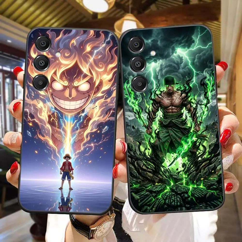 Phone Case For Samsung A07 A06 A05 A05S A04 A10 A12 A13 A24 A30 A50 A60 NOTE 10 A20 M16 M33 M53 Gear 5 Luffy Zoro One P-Piece