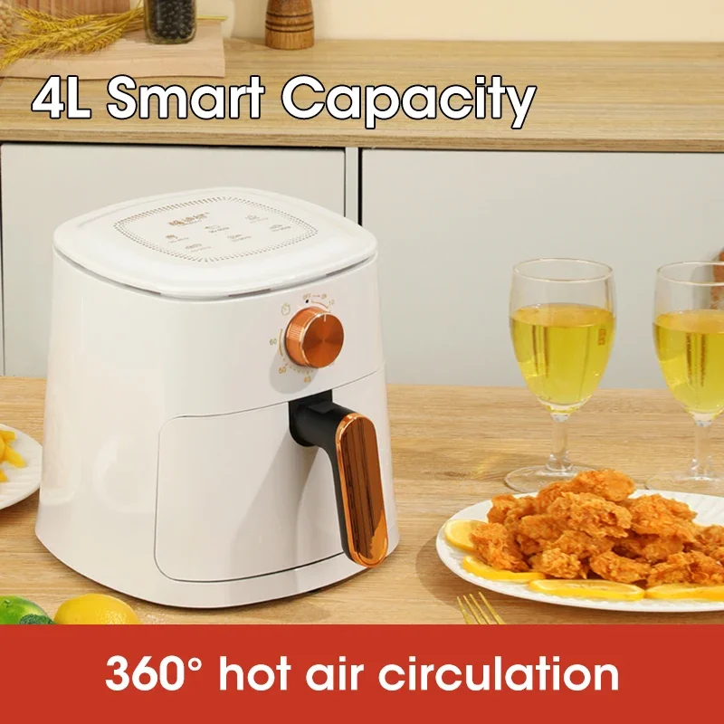 4L Air Fryer Without Oil Oven 360°Baking LED Touchscreen Electric Deep Fryer 1100W Nonstick Basket Kitchen Cooking Air Fryer