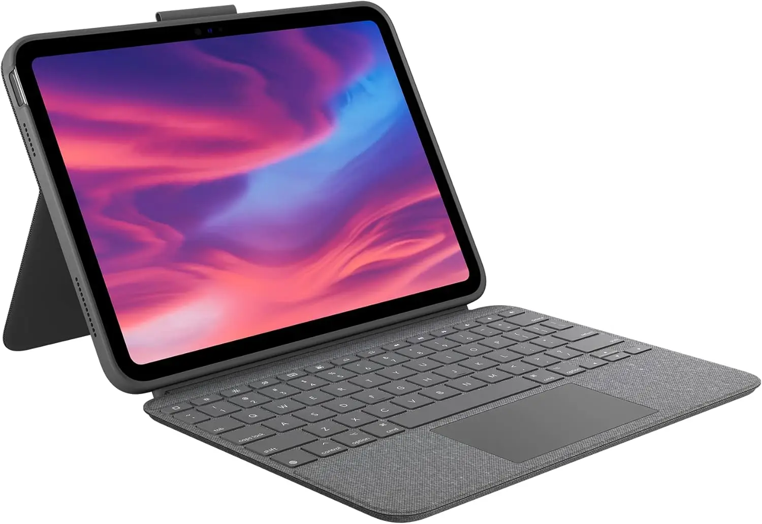 

Detachable iPad Keyboard Case for 10th Gen & A16 with Large Trackpad, Backlit Keys, Smart Connector - Oxford Gray
