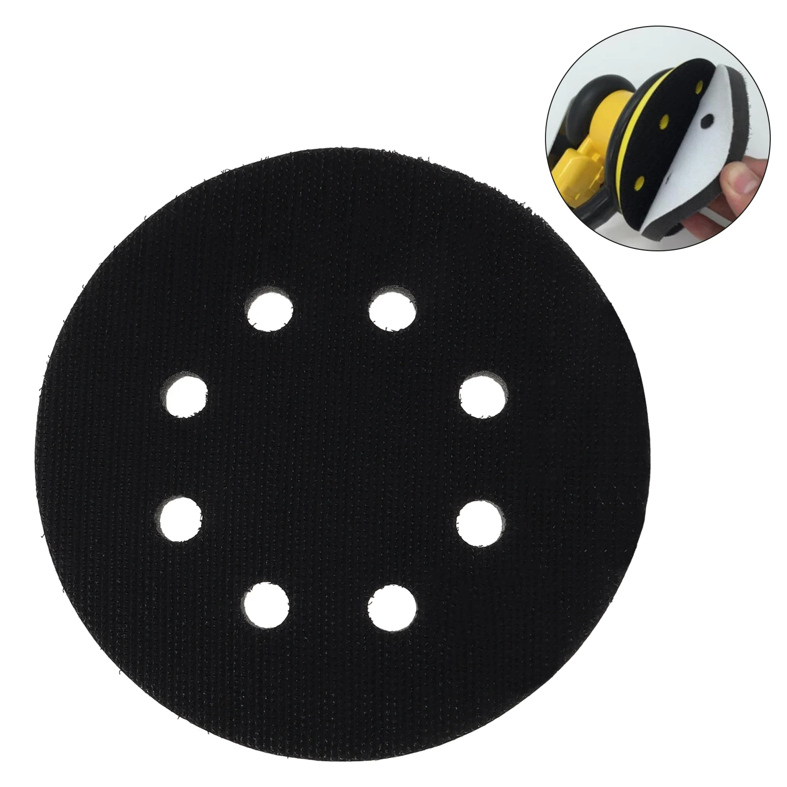 125mm 8 Hole Soft Sponge Interface Pad for Hook and Loop Sander Backing Pad Buffer Tool Accessories For Sander Polisher