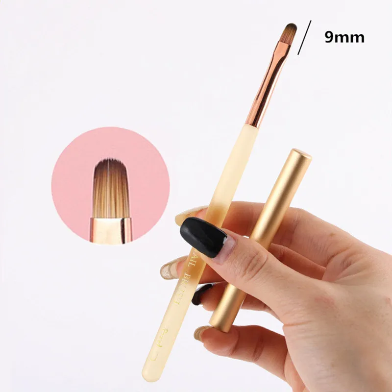 4 نمط مقبض شفاف مسمار الفن فرشاة قلم تلوين القلم كبير مربع جولة العلاج بالضوء القلم هالة القلم مسمار قلم رسم #2