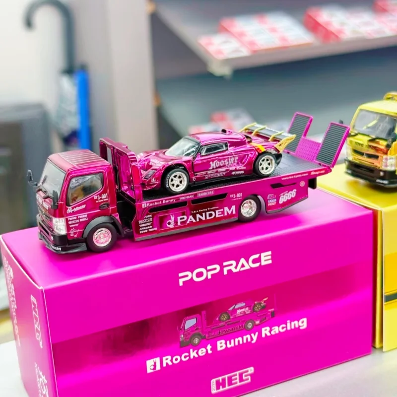 

In Stock Xcartoys Pop Race 1:64 Porsche RWB 930 Rauh-Welt Begriff Diecast Model Hec China Expo Edition Car Toys Model Gifts